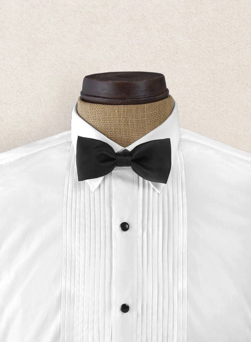 Pleated White Tuxedo Shirt 2 Pleated White Tuxedo Shirt - Image 2