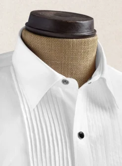 Pleated White Tuxedo Shirt 10 Pleated White Tuxedo Shirt -Studiosuits Shop Pleatedwhitetuxdoeshirtlook 3