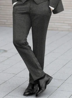 Reda Rovy Gray Wool Suit -Studiosuits Shop Redarovygraywoolsuitlook 3