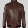 Airvoyant Bomber Leather Jacket