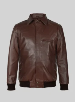 Airvoyant Bomber Leather Jacket