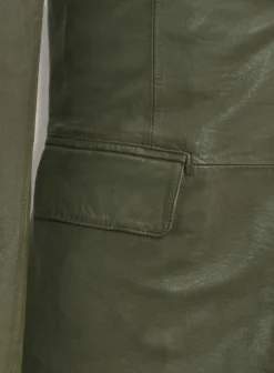 Basicallo Green Leather Suit -Studiosuits Shop basicallogreenleathersuitlk 5