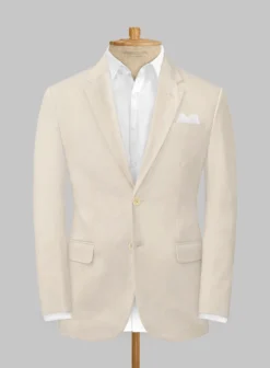 Beige Stretch Chino Jacket