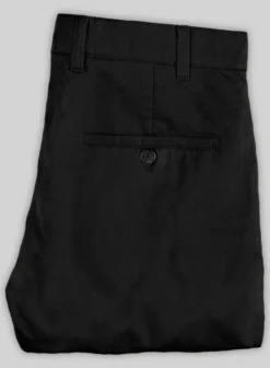 Washed Black Feather Cotton Canvas Stretch Chino Pants -Studiosuits Shop blackfeathercottoncanvasstretchchinopantlk 2