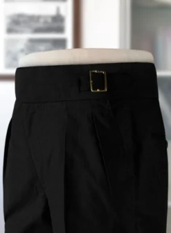 Black Chino Gurkha Trousers -Studiosuits Shop blackflaelwlgurkhatrouser 4