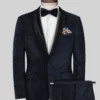 Blue Velvet Tuxedo Suit