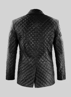 Bocelli Quilted Leather Blazer -Studiosuits Shop bocelliquilleathblazer 2