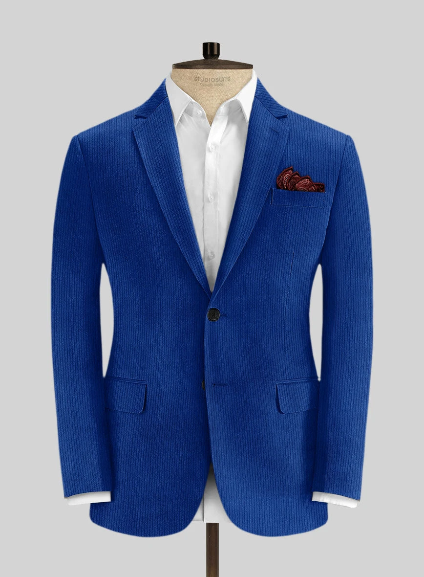 Bright Blue Corduroy Jacket 1 Bright Blue Corduroy Jacket