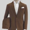 Brown Stretch Chino Suit