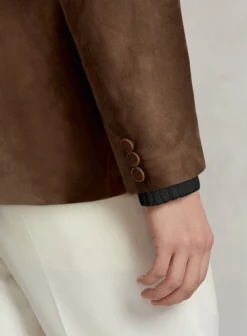 Brown Suede Leather Blazer 8 Brown Suede Leather Blazer -Studiosuits Shop brownsuedeleatherblazerlk 3
