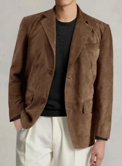 Brown Suede Leather Blazer 9 Brown Suede Leather Blazer -Studiosuits Shop brownsuedeleatherblazerlk 4