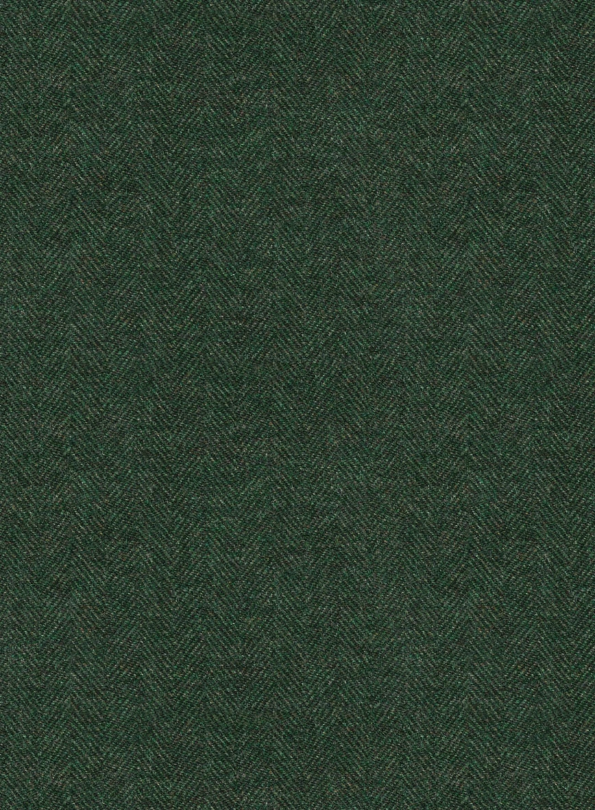 Bottle Green Herringbone Tweed Suit 8 Bottle Green Herringbone Tweed Suit - Image 8