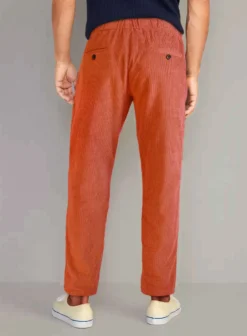 Easy Pants Burnt Orange Corduroy -Studiosuits Shop burntorangecorduroyeasypantlk 4