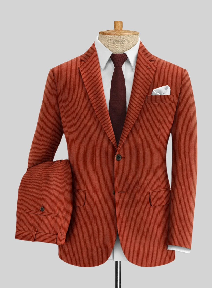 Burnt Sienna Corduroy Suit 1 Burnt Sienna Corduroy Suit