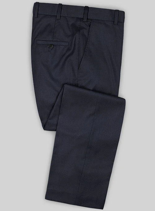 Caccioppoli Sun Dream Navy Blue Wool Silk Pants 1 Caccioppoli Sun Dream Navy Blue Wool Silk Pants