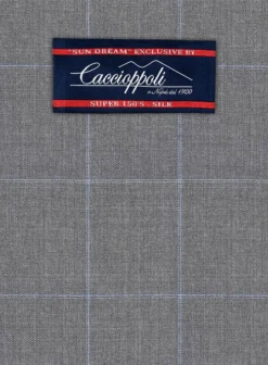 Caccioppoli Sun Dream Jappo Gray Wool Silk Pants 9 Caccioppoli Sun Dream Jappo Gray Wool Silk Pants -Studiosuits Shop caccioppolisundreamjappograypantslook 1