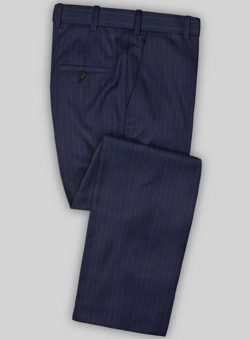 Caccioppoli Sun Dream Sodina Navy Blue Wool Silk Pants 1 Caccioppoli Sun Dream Sodina Navy Blue Wool Silk Pants