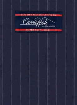 Caccioppoli Sun Dream Sodina Navy Blue Wool Silk Pants 9 Caccioppoli Sun Dream Sodina Navy Blue Wool Silk Pants -Studiosuits Shop caccioppolisundreamsodinanavybluepantslook 1