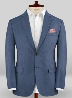 Caccioppoli Sun Dream Rafana Blue Wool Silk Suit 9 Caccioppoli Sun Dream Rafana Blue Wool Silk Suit -Studiosuits Shop caccsdrafanabluesuitlook 1