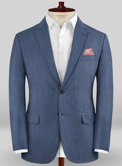 Caccioppoli Sun Dream Rafana Blue Wool Silk Suit 3 Caccioppoli Sun Dream Rafana Blue Wool Silk Suit - Image 3