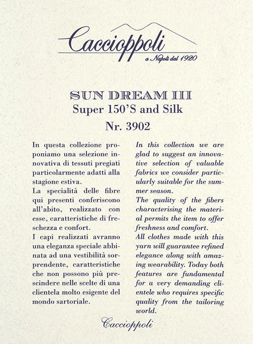 Caccioppoli Sun Dream Rafana Blue Wool Silk Suit 6 Caccioppoli Sun Dream Rafana Blue Wool Silk Suit - Image 6