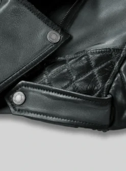 Outlaw Burnt Charcoal Leather Jacket -Studiosuits Shop charlesburntcharcoalleatherjacket 2 6d2daa54 1c5e 43ed af5a de881c105035