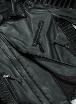 Outlaw Burnt Charcoal Leather Jacket -Studiosuits Shop charlesburntcharcoalleatherjacket 3 499bdd33 9991 4daf b610 ea52761dab53