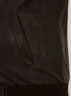 N-1 Bomber Leather Jacket -Studiosuits Shop classicbomberleatherjacketlook 2