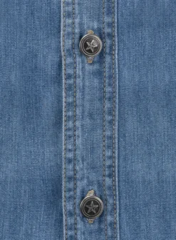 Denim Shirt - Light Washed -Studiosuits Shop denimshirtlightwashedlk 5