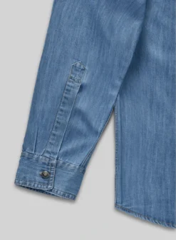 Denim Shirt - Light Washed -Studiosuits Shop denimshirtlightwashedlk 6