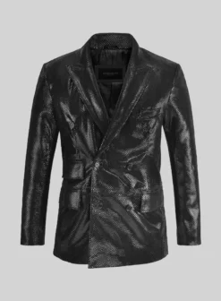 Double Breasted Leather Suit -Studiosuits Shop doublebreastedleathersuitlook
