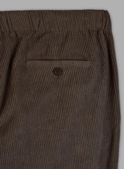 Easy Pants Dark Brown Corduroy -Studiosuits Shop drkbrowncordeasypantslk 5