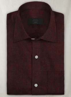 Dublin Wine Linen Shirt