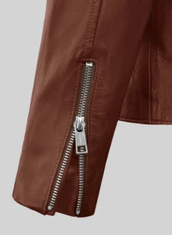 Dune Drifter Tan Biker Leather Jacket -Studiosuits Shop dunedriftertanbikerleatherjacketlk 3