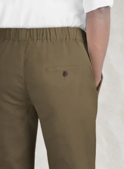 Easy Pants Dark Beige Cotton Canvas -Studiosuits Shop easypantsdarkbeigecottoncanvas 5