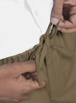 Easy Pants Dark Beige Cotton Canvas -Studiosuits Shop easypantsdarkbeigecottoncanvas 6