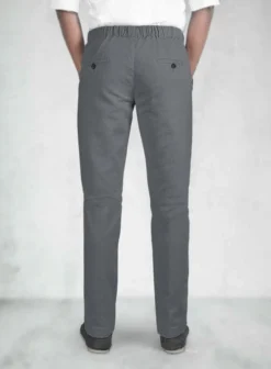 Easy Pants Gray Cotton Canvas 10 Easy Pants Gray Cotton Canvas -Studiosuits Shop easypantsgraycottoncanvas 3