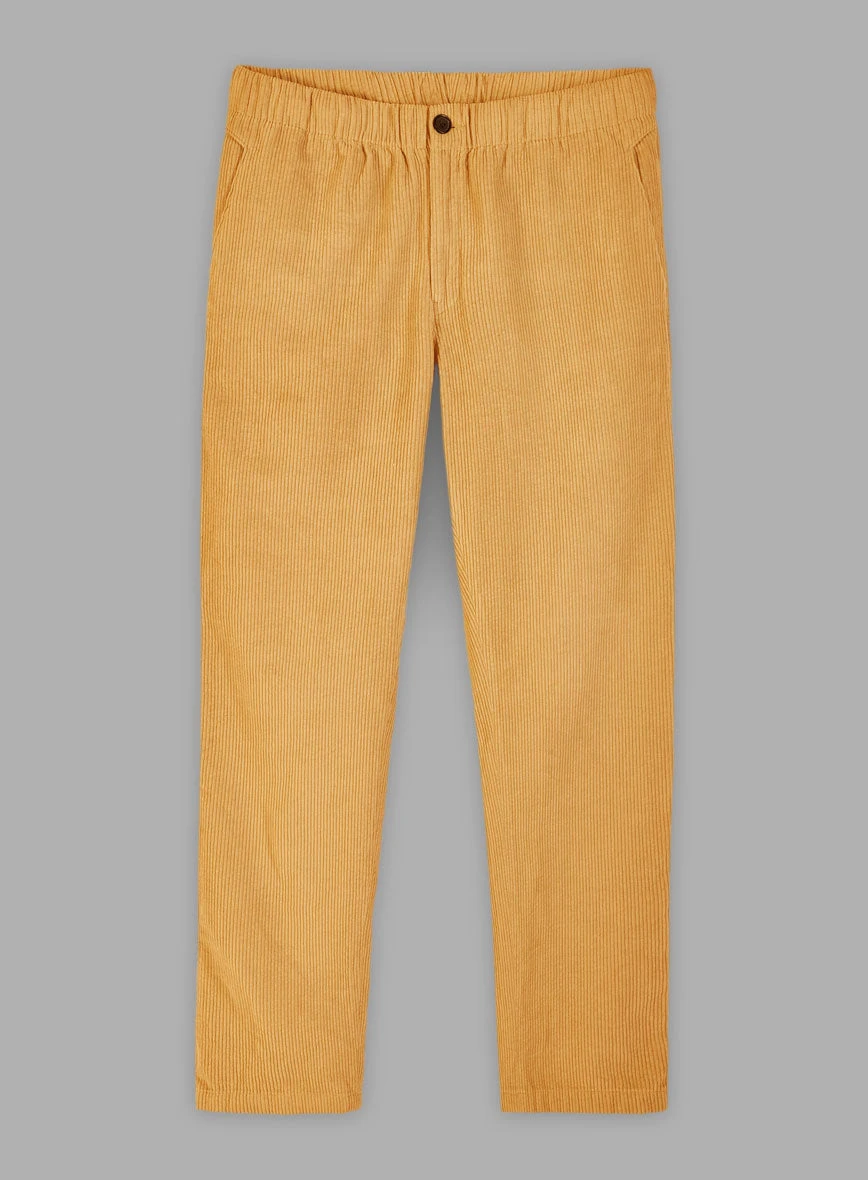 Easy Pants Naples Yellow Corduroy 1 Easy Pants Naples Yellow Corduroy