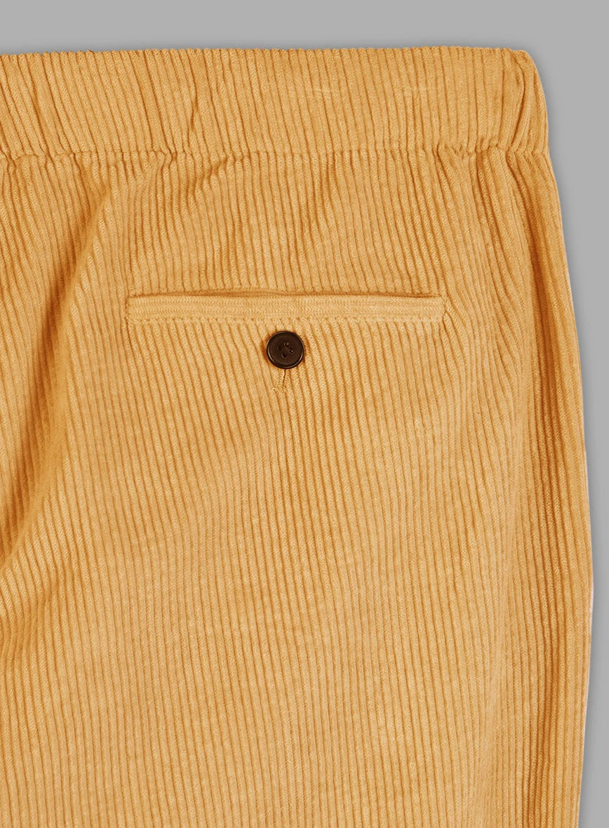 Easy Pants Naples Yellow Corduroy 5 Easy Pants Naples Yellow Corduroy - Image 5