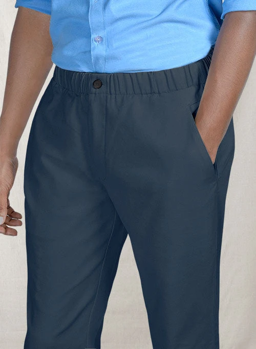 Easy Pants Royal Blue Cotton Canvas 4 Easy Pants Royal Blue Cotton Canvas - Image 4