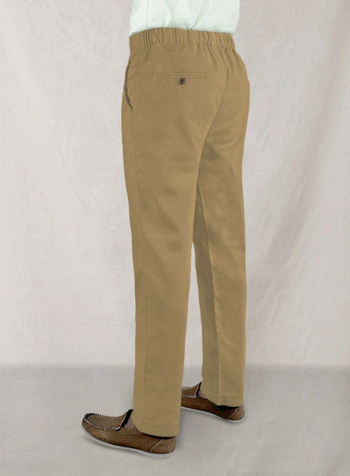 Easy Pants Tan Cotton Canvas 2 Easy Pants Tan Cotton Canvas - Image 2
