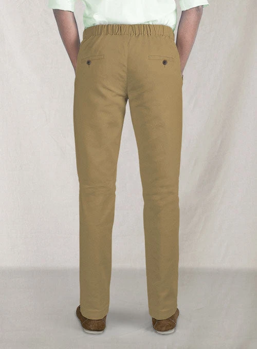 Easy Pants Tan Cotton Canvas 3 Easy Pants Tan Cotton Canvas - Image 3