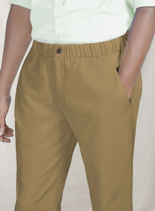 Easy Pants Tan Cotton Canvas 4 Easy Pants Tan Cotton Canvas - Image 4