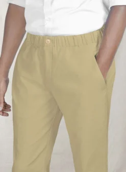 Easy Pants Beige Cotton Canvas -Studiosuits Shop easypntsbegecotcanva 4
