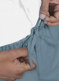 Easy Pants Nord Blue Cotton Canvas -Studiosuits Shop easypntsnrdblucttncnvslk 5