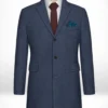 Empire Blue Tweed Overcoat