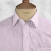 European Light Violet Linen Shirt