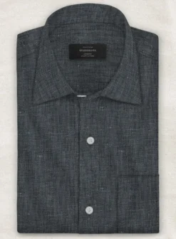 Studiosuits Shop 35 European Ash Gray Linen Shirt