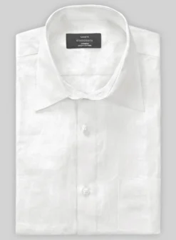 European White Linen Shirt