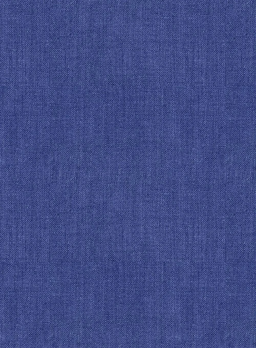 European Cruise Blue Linen Western Style Shirt 4 European Cruise Blue Linen Western Style Shirt - Image 4